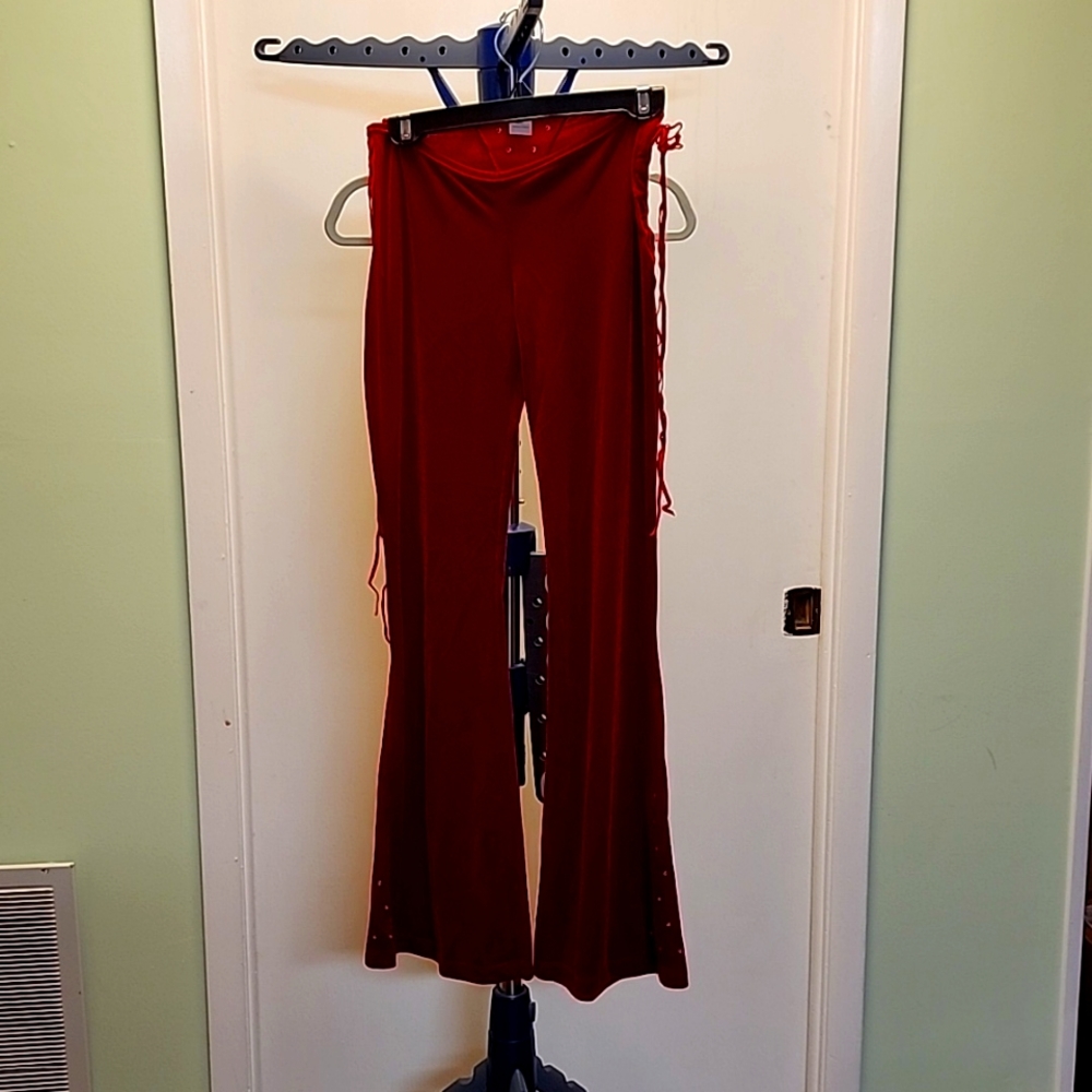 Velvet Rhinestone Pants